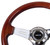 NRG Classic Wood Grain Steering Wheel (330mm) Wood Grain w/Chrome 3-Spoke Center
