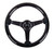 NRG Reinforced Steering Wheel (350mm / 3in Deep) Classic Blk Sparkle Wood Grain w/Blk 3-Spoke Center