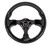 NRG Reinforced Steering Wheel (320mm) Blk w/Gloss Black Trim