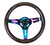 NRG Classic Wood Grain Steering Wheel (310mm) Black w/Neochrome 3-Spoke Center