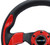 NRG Reinforced Steering Wheel (320mm) Blk w/Red Trim & 5mm 3-Spoke