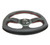 NRG Reinforced Steering Wheel (320mm Horizontal / 330mm Vertical) Leather w/Red Stitching