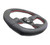 NRG Reinforced Steering Wheel (320mm Horizontal / 330mm Vertical) Leather w/Red Stitching