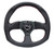 NRG Reinforced Steering Wheel (320mm Horizontal / 330mm Vertical) Leather w/Red Stitching