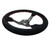 NRG Reinforced Steering Wheel (350mm / 3in. Deep) Blk Suede w/Red Stitching & 5mm Spokes w/Slits