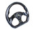 NRG Carbon Fiber Steering Wheel (320mm) Flat Bottom w/Shiny Black Carbon