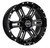 Enkei Commander 17x8 20mm Offset 5x127 Bolt Pattern 71.6 Bore Black Machined Wheel