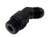 Vibrant -8AN Male to Male -10AN Straight Cut 45 Degree Adapter Fitting - Anodized Black
