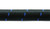 Vibrant -4 AN Two-Tone Black/Blue Nylon Braided Flex Hose (5 foot roll)