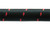 Vibrant -12 AN Two-Tone Black/Red Nylon Braided Flex Hose (10 foot roll)