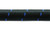 Vibrant -6 AN Two-Tone Black/Blue Nylon Braided Flex Hose (10 foot roll)