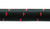 Vibrant -8 AN Two-Tone Black/Red Nylon Braided Flex Hose (2 foot roll)