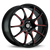 Konig Illusion 17x7 5x100 ET40 Black/Ball Cut Red