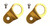 Torque Solution Radiator Mount Combo with Inserts (Gold) : Mitsubishi Evolution 7/8/9