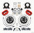 Wilwood Forged Dynalite-M Front Kit 11.30in 1 PC Rotor&Hub Drill-Red 1970-1973 Mustang Disc & Drum