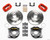 Wilwood Forged Dynalite P/S Park Brake Kit Red Small Ford 2.50in Offset