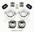 Wilwood Forged Dynalite P/S Park Brake Kit 12 Bolt 2.75in offset Staggered Shock