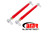 BMR 79-98 Fox Mustang Chrome Moly Lower Control Arms w/ Double Adj. Rod Ends - Red