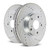 Power Stop 98-01 Audi A6 Quattro Rear Evolution Drilled & Slotted Rotors - Pair