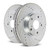 Power Stop 04-09 Audi S4 Rear Evolution Drilled & Slotted Rotors - Pair