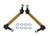 Whiteline 11+ Ford Ranger PX 2WD/4WD Rear Swaybar link kit-Adjustable Extra Heavy Duty Ball Link