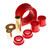 Energy Suspension 01-04 Toyota Pickup 4wd / 96-02 4Runner Red Front Rack and Pinion Bushing Set