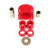 Energy Suspension 01-04 Toyota Pickup 4wd / 96-02 4Runner Red Front Rack and Pinion Bushing Set
