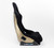 NRG FRP Bucket Seat ULTRA Edition - Large (Black Alcantara/Gold Glitter Back)