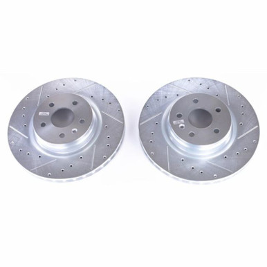 Power Stop 12-18 Tesla Model S Front Evolution Drilled & Slotted Rotors