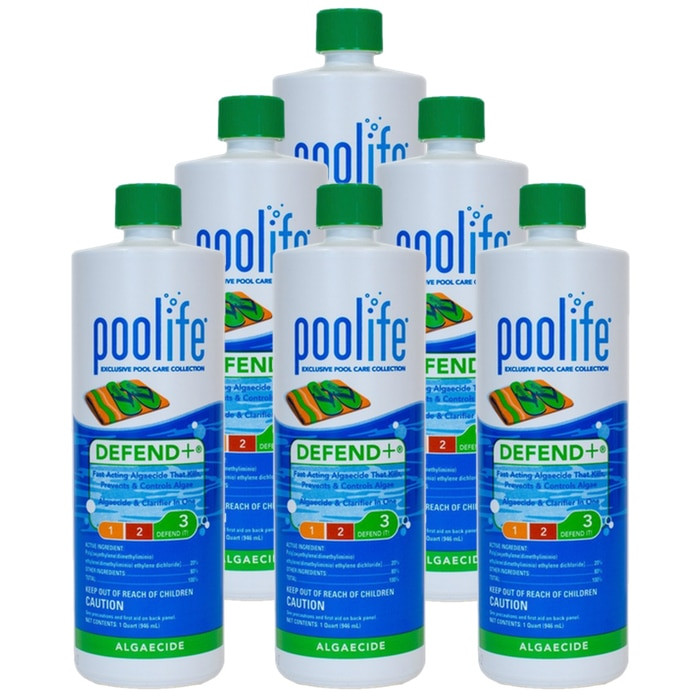POOLIFE Defend+ Pool Algaecide 32 oz 6 Pack Pool Supply Mall