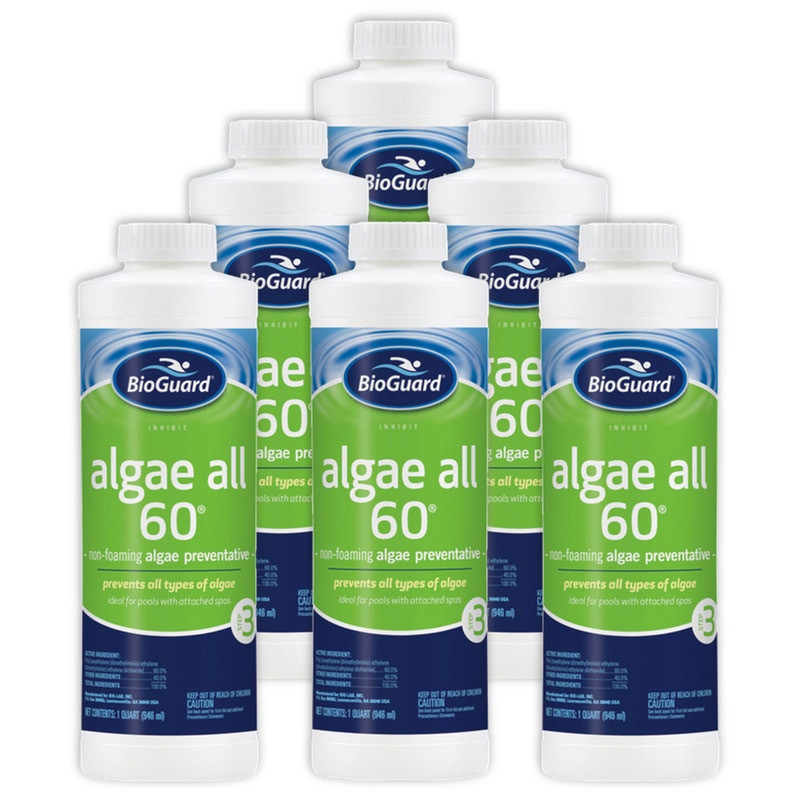 BioGuard Algae All 60 Pool Algaecide 32 oz 6 Pack Pool Supply Mall