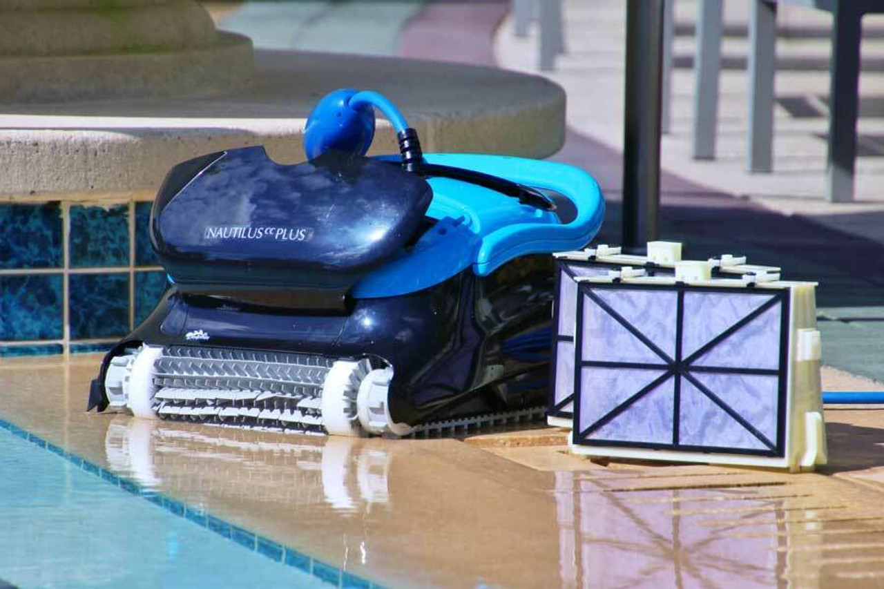 Dolphin Nautilus Plus Robotic Pool Cleaner with Clever Clean - Pool Supply  Mall