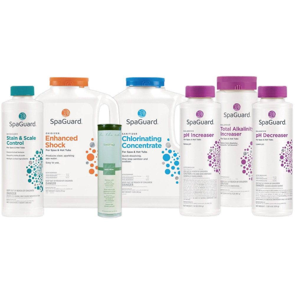 SpaGuard Spa and Hot Tub Chlorine Chemical Kit - Large