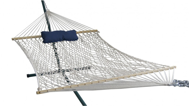 Island Retreat 15 ft. Hammock Set with Blue Cover - Thumbnail 3