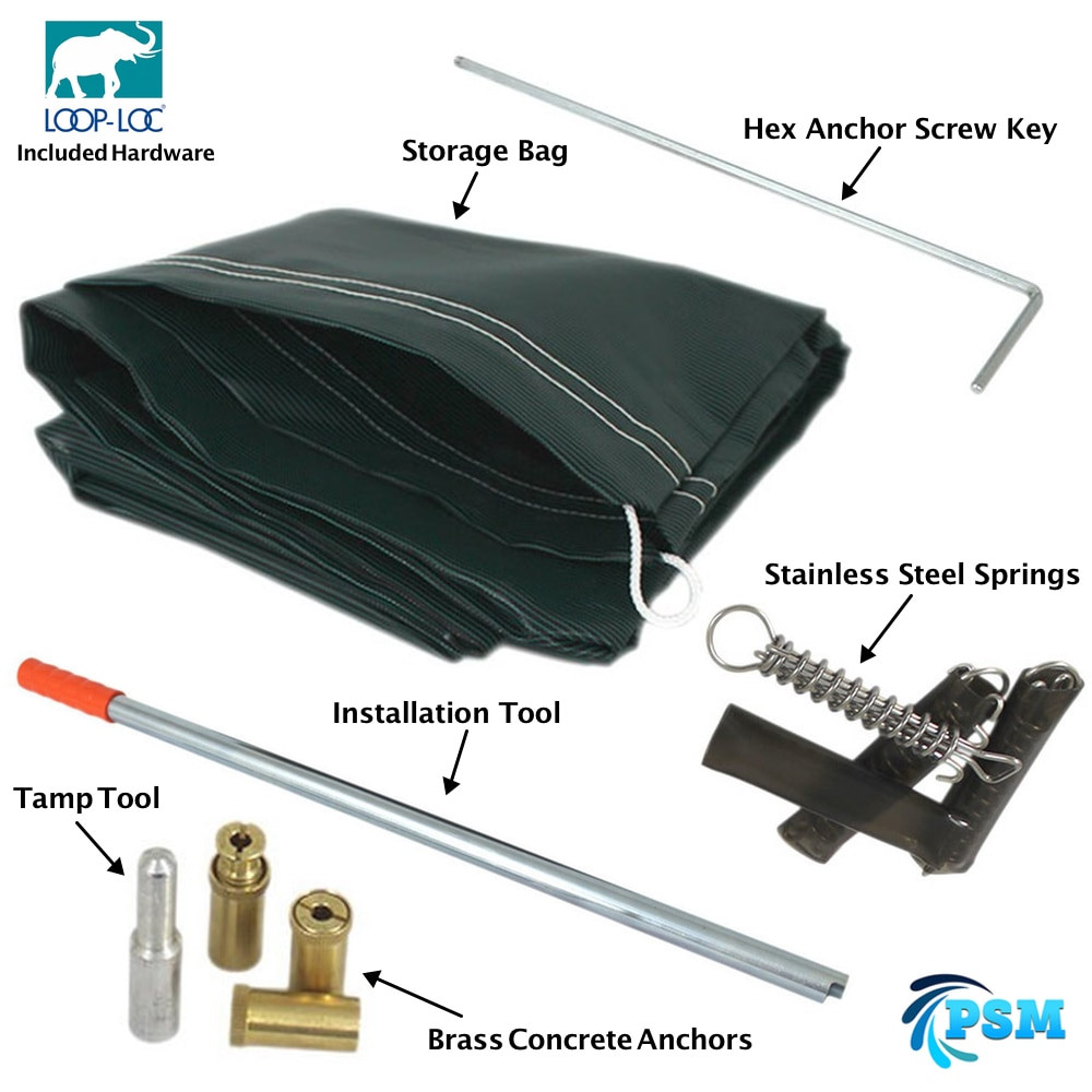 Loop-Loc Mesh Safety Pool Cover - Thumbnail 3