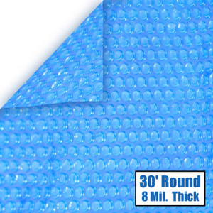 30' Round Blue Solar Cover 8 Mil 3 Year Warranty 30' Round Blue Solar Cover 8 Mil 3 Year Warranty
