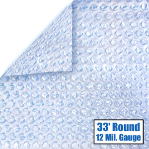 33' Round Magni-Clear Solar Cover 12 Mil 5 Year Warranty