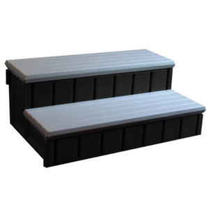 Spa Step with Storage Gray