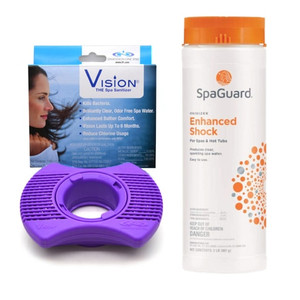 Dimension One Vision Cartridge & 2 lbs. Spa Shock Dimension One Vision Cartridge & 2 lbs. Spa Shock
