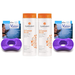 Two Dimension One Vision Cartridges & Two 2 lbs. Spa Shock Two Dimension One Vision Cartridges & Two 2 lbs. Spa Shock