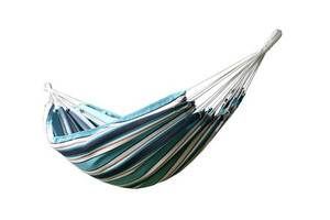 Vivere Brazilian Sunbrella Double Hammock - Surfside Vivere Brazilian Sunbrella Double Hammock - Surfside