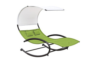 Vivere Double Chaise Rocker - Green Apple Vivere Double Chaise Rocker - Green Apple