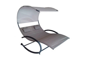 Vivere Double Chaise Rocker - Sienna Vivere Double Chaise Rocker - Sienna