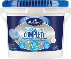 BioGuard SilkGuard Complete 3" Chlorinating Tablets 25 lb BioGuard SilkGuard Complete 3" Chlorinating Tablets 25 lb