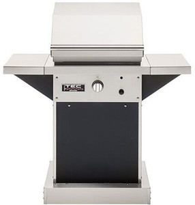 TEC Patio FR 26" Propane Grill w/ Blk Pedestal & Shelves