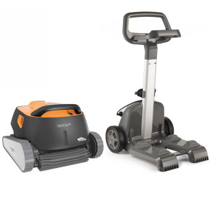 Dolphin Triton Robotic Pool Cleaner with Power Stream And Caddy Dolphin Triton Robotic Pool Cleaner with Power Stream And Caddy
