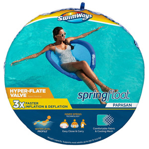 Swimways Spring Float Papasan with Hyper-Flate Valve Swimways Spring Float Papasan with Hyper-Flate Valve