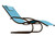 Vivere Wave Lounger - Sky Blue