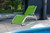 Vivere Dockside Aluminum Sun Lounger - Green Apple