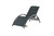 Vivere Dockside Aluminum Sun Lounger - Black Ink